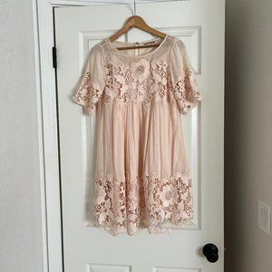 Anthropologie Lace Swing Dress